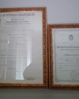Militaria- lotto di 2 Quadri -