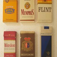 LOTTO 6 RARI MINI PACCHETTI SIGARETTE VUOTI PROMO