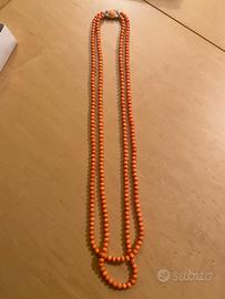 Collana corallo cerasuolo