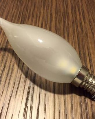 10 Lampadine LED Colpo di Vento Satinate E14 3200K