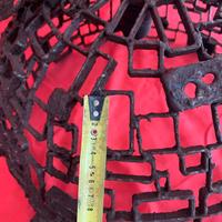 Lampadario Artistico in Ferro Battuto Fatto a Mano