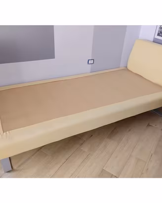Letto singolo imbottito con materasso