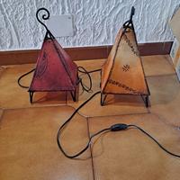 lampade etniche como comodini camera da letto 