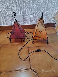 lampade etniche como comodini camera da letto 