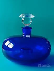 Bottiglia CIVE made in Italy blue vetreria toscana