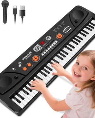 Pianoforte Tastiera per Bambini con Schermo LCD