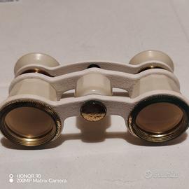 Binocolo da teatro russo vintage con astuccio