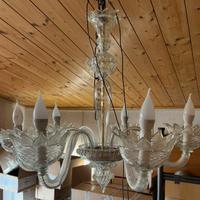 Lampadario in vetro di Murano