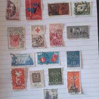 16 francobolli italiani del 1958/59