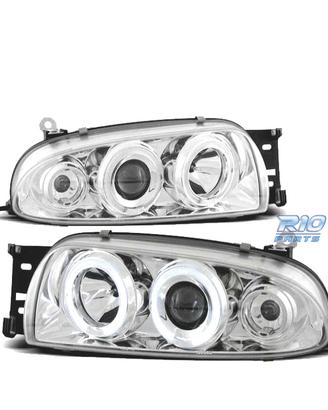 FARI FORD FIESTA MK4 95-99 OCCHI ANGELICI CROMATI