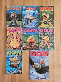 GON manga serie completa da 1 a 7 + GON A COLORI