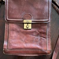 Borsello vintage in pelle marrone