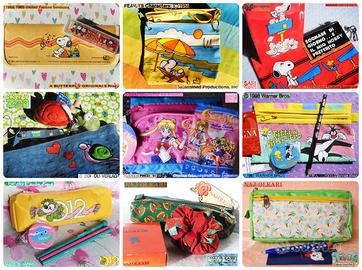 VINTAGE 1980 Portapenne Astucci Collezione NUOVI