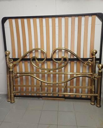 letto matrimoniale in ottone