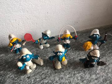 Puffi Pejo Schleich minifigure  lotto 7 pz
