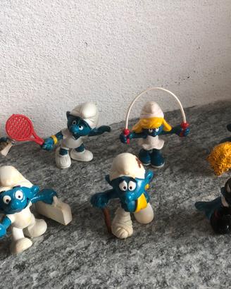 Puffi Pejo Schleich minifigure  lotto 7 pz