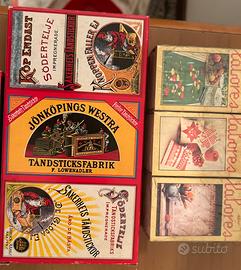 Lotto scatole fiammiferi svedesi 78/80 collezione