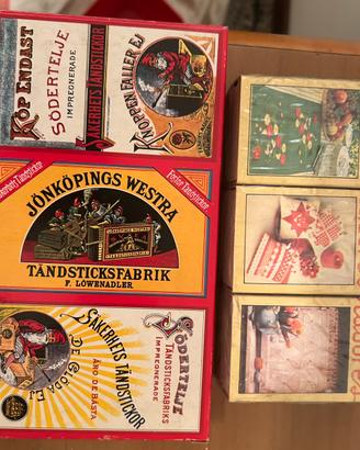 Lotto scatole fiammiferi svedesi 78/80 collezione