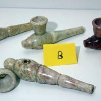 Pipa in ceramica rasta, cilum, chiloom, chillum, c