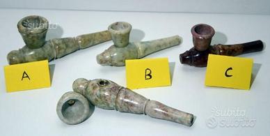 Pipa in ceramica rasta, cilum, chiloom, chillum, c