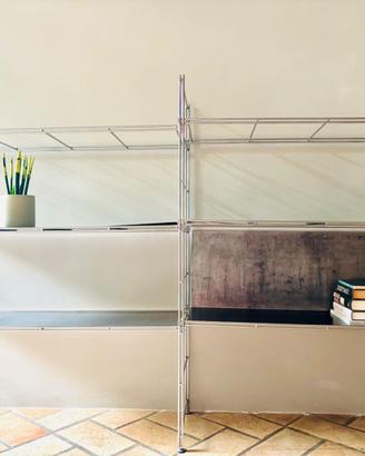 Libreria scaffale design in acciaio modulare