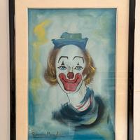 Dipinto Clown Romano Mussolini
