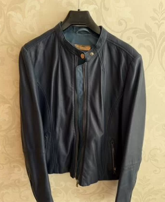 Giacca in pelle vera Massimo Dutti S