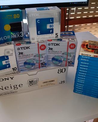 MD MiniDisc 80min nuovi e sigillati.