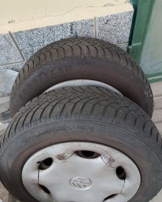 Gomme termiche cerchi in ferro attacco Wolsvagen