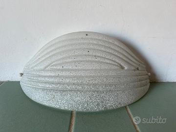 Applique a muro vetro satinato con 2 lampadine