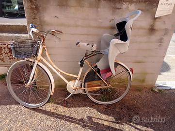 bicicletta completa di seggiolino per bambini 