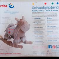 Cavallo a dondolo in legno e stoffa_Roba