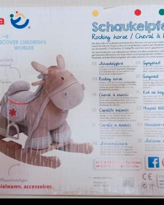 Cavallo a dondolo in legno e stoffa_Roba