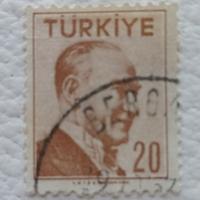 Francobollo Turkey Personaggio Mustafa Kemal Atat