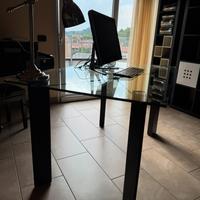 Scrivania o Tavolo soggiorno vetro temperato
