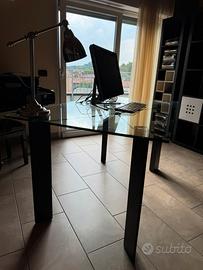 Scrivania o Tavolo soggiorno vetro temperato