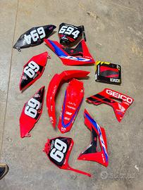 Kit plastiche honda crf sella 250 450 2019/22