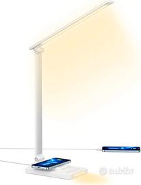 Lampada da scrivania con Caricatore Wireless 5W, 5