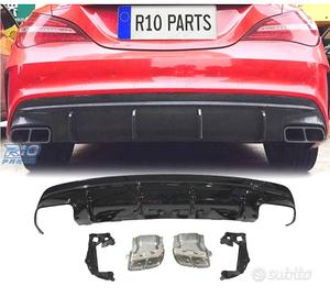 DIFFUSORE MERCEDES CLA W117 13-15 LOOK A45 NERO LU