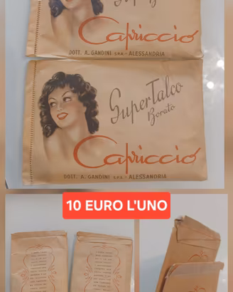 BUSTE TALCO VINTAGE DA COLLEZIONE