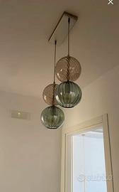 Lampadario vetro murano