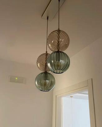 Lampadario vetro murano