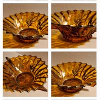 centrotavola d'epoca in vetro e argento 