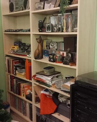 salotto billy ikea color betulla  + kallax nuovo