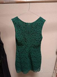 Tubino pizzo verde bosco