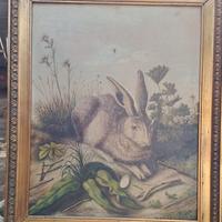 quadro LA LEPRE - QUADRO dipinto a olio