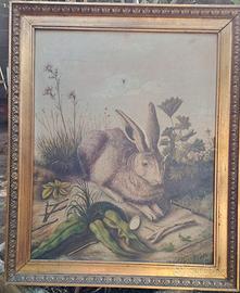 quadro LA LEPRE - QUADRO dipinto a olio