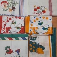 Strofinacci vintage puro cotone vari decori