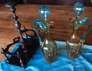 Porta olio e aceto in stile Liberty - inizio ‘900