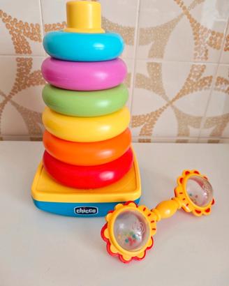 torre degli anelli Chicco + un sonaglio 